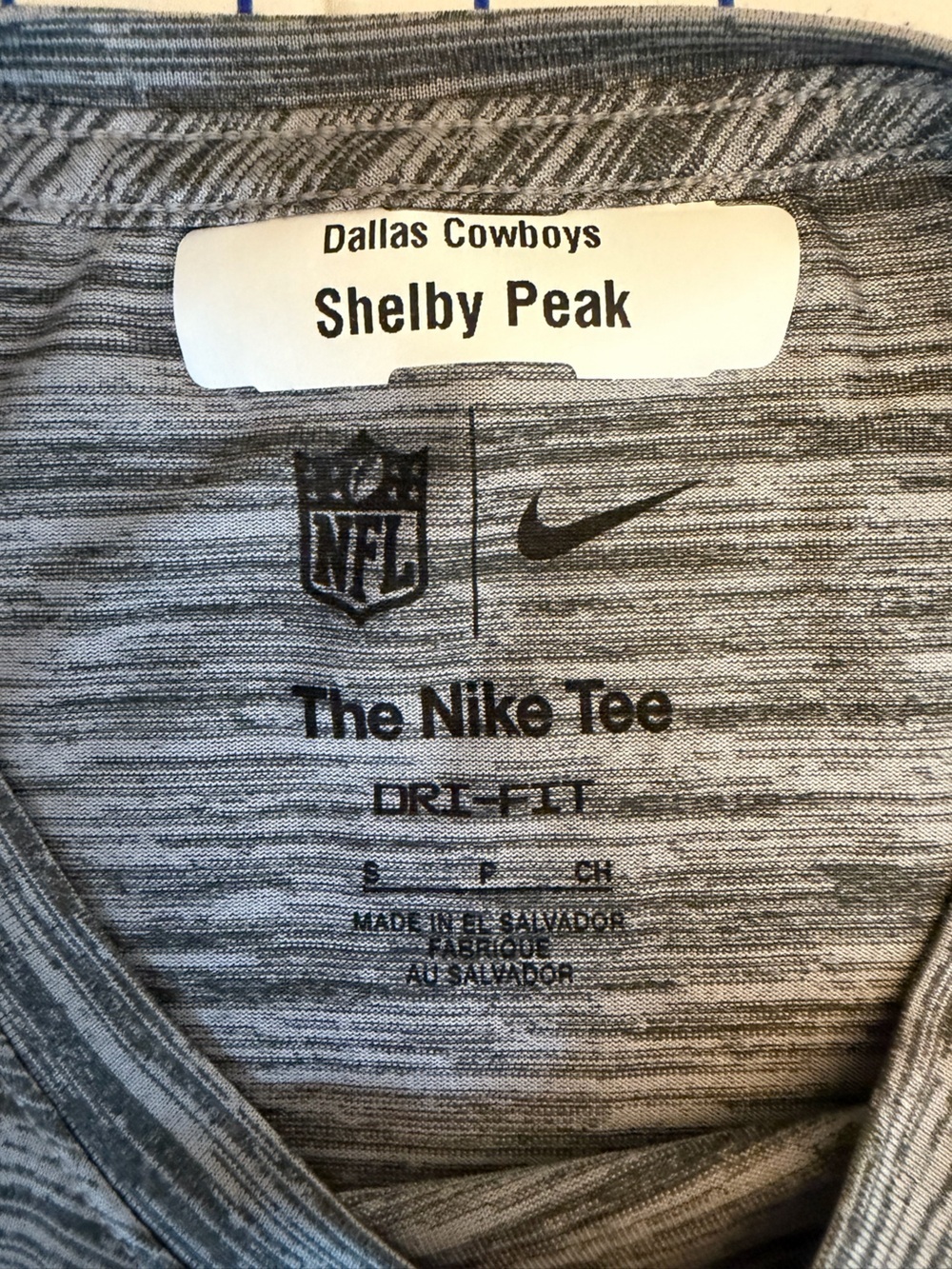 Nike Gray Heather Dallas Cowboys Performance Short-Sleeve Shirt Dri-Fit - Picture 2 of 3